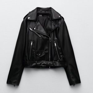 Zara Faux Leather Moto Jacket